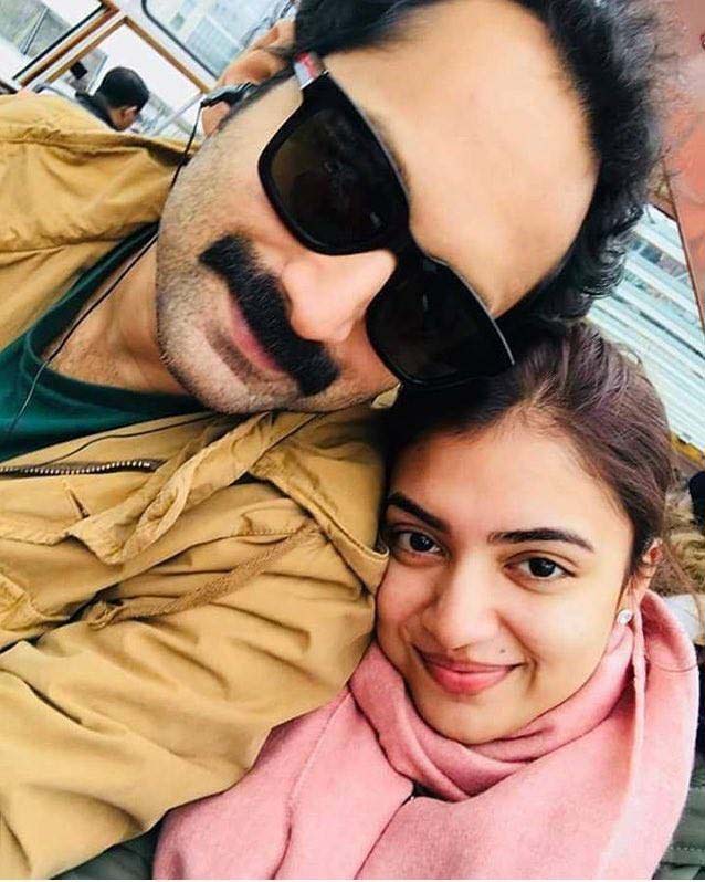 Actors Fahad Fazil and Nasriya Nasim