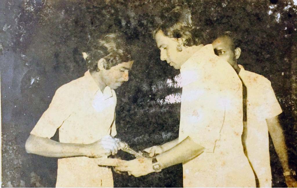 Ramesh Narayan with Yesudas old