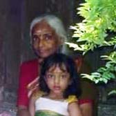 Sujatha Teacher with grand daughter