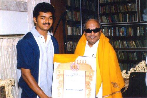 Vijay with Kalaingar