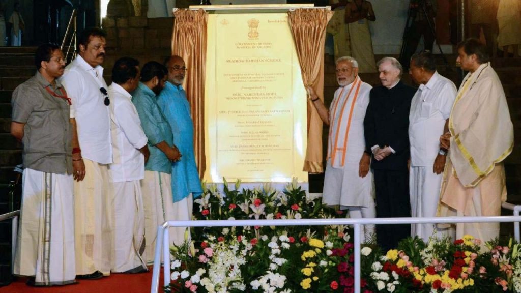 കേരള പുനര്നിര്മ്മാണം, rebuilding kerala, resmi bhaskaran, funds for temple construction, funds for temple, raise funds for temple, swadesh darshan, swadesh darshan scheme, swadesh darshan scheme in kerala, swadesh darshan scheme tourist circuit, narendra modi in kerala, സ്വദേശ് ദര്ശന്, സ്വദേശ് ദര്ശന് ശ്രീപദ്മനാഭ സ്വാമി ക്ഷേത്രം, സ്വദേശ് ദര്ശന് നരേന്ദ്ര മോദി, സ്വദേശ് ദര്ശന് തുക, സ്വദേശ് ദര്ശന് കേരളം, ആത്മീയ ടൂറിസം, ആത്മീയ യാത്ര, കേരള ന്യൂസ്, കേരള വാര്ത്ത, Kerala News, മലയാളം ന്യൂസ്, മലയാളം വാര്ത്ത, Malayalam News, Breaking News, പ്രധാന വാര്ത്തകള്, ഐ ഇ മലയാളം, iemalayalam, indian express malayalam, ഇന്ത്യന് എക്സ്പ്രസ്സ് മലയാളം