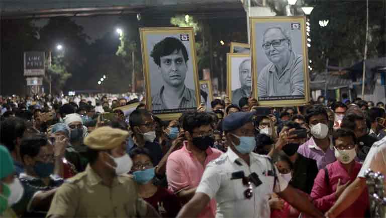 Soumitra Chatterjee, Satyajit Ray, Dhritiman Chaterji, Soumitra Chatterjee films, Soumitra Chatterjee death, Sharmila Tagore, Indian Express
